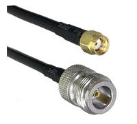 Câble de raccordement RF Droit RG316 RG58 N vers N SMA RP SMA mâle et Femelle Jack écrou cloison connecteur câble Pigtail 6 Pouces ~ 20 m(RG58 N F to RPSMA M,2FT (60CM))