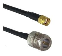 Câble de raccordement RF Droit RG316 RG58 N vers N SMA RP SMA mâle et Femelle Jack écrou cloison connecteur câble Pigtail 6 Pouces ~ 20 m(RG58 N F to SMA M,2FT (60CM))