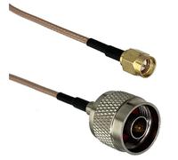 Câble de raccordement RF Droit RG316 RG58 N vers N SMA RP SMA mâle et Femelle Jack écrou cloison connecteur câble Pigtail 6 Pouces ~ 20 m(RG316 N M to SMA M,2FT (60CM))