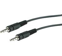 Câble de raccordement Roline 11.09.4502 Jack audio [1x Jack mâle 3.5 mm - 1x Jack mâle 3.5 mm] 2.00 m noir blindé