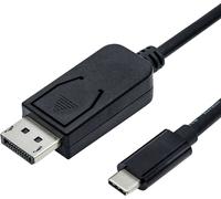 Câble de raccordement Roline DisplayPort Fiche mâle DisplayPort, Fiche mâle DisplayPort 1.00 m noir 11.04.5845 Câble DisplayPort