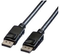 Câble de raccordement Roline DisplayPort Fiche mâle DisplayPort, Fiche mâle DisplayPort 2.00 m noir 11.04.5982 blindé Câble