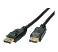 ROLINE GREEN 11.44.5812 : Câble DisplayPort 1.4 Mâle/Mâle 3m, 7680x4320 (8K) 120Hz, DSC 1.2a, TPE, sans halogène, Noir