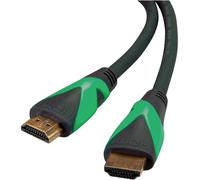 Câble de raccordement Roline green HDMI Fiche mâle HDMI-A, Fiche mâle HDMI-A 1.00 m noir 11.44.6010 8K UHD, sans halogène, gaine TPE Câble HDMI