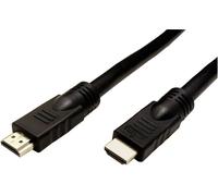 ROLINE Câble HDMI 20m HDMI Type A Mâle/Mâle Noir - 3860x2160 (2160p) - Compatible 3D et HDR - Contacts Or - Réf. 14.01.3455