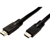 Câble de raccordement Roline HDMI Fiche mâle HDMI-A, Fiche mâle HDMI-A 10.00 m noir 14.01.3451 4K UHD, blindé, actif avec