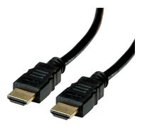 Câble de raccordement roline recycled material HDMI Fiche mâle HDMI-A 5 m noir
