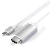 Câble de raccordement Satechi USB-C® / HDMI Fiche mâle HDMI-A, USB-C® mâle 1.8 m argent ST-CHDMIS 4K UHD Câble dafficheur USB-C®