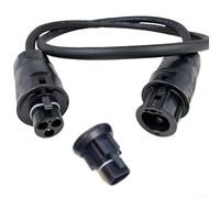 Câble de raccordement secteur pour Betteri BC01, 3 conducteurs 1,5 mm², fil flexible, résistant à l'huile H07RN-F pour onduleur AC pour prise schuko (3 mètres)