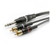 Câble de raccordement Sommer Cable HBP-6SC2-0300 Jack / Cinch-RCA audio [2x Cinch-RCA mâle - 1x Jack mâle 6,3 mm (stéréo)] 3.00