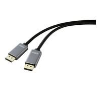 Câble de raccordement SpeaKa Professional DisplayPort Fiche mâle DisplayPort,