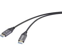 Câble de raccordement SpeaKa Professional HDMI / fibre optique Fiche mâle HDMI-A, Fiche mâle HDMI-A 40 m noir SP-12842672 8K UHD
