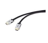 Câble de raccordement SpeaKa Professional HDMI Fiche mâle HDMI-A, Fiche mâle HDMI-A 3.00 m noir SP-9063176 8K UHD Câble HDMI