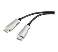 Câble de raccordement SpeaKa Professional HDMI Fiche mâle HDMI-A, Fiche mâle HDMI-A 30.00 m noir SP-9019352 4K UHD, blindé Câble