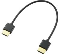 Câble de raccordement SpeaKa Professional HDMI Fiche mâle HDMI-A, Fiche mâle HDMI-A 0.20 m noir SP-9076308 4K UHD, canal de