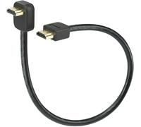 Câble de raccordement SpeaKa Professional HDMI Fiche mâle HDMI-A, Fiche mâle HDMI-A 0.30 m noir SP-7870508 4K UHD, canal de retour audio, contacts dorés Câble