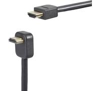 Câble de raccordement SpeaKa Professional HDMI Fiche mâle HDMI-A, Fiche mâle HDMI-A 0.90 m noir SP-7870068 4K UHD, canal de