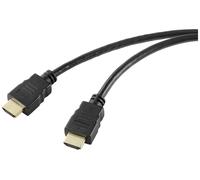 Câble de raccordement SpeaKa Professional HDMI Fiche mâle HDMI-A, Fiche mâle HDMI-A 1.50 m noir SP-10481288 8K UHD, gaine en PVC