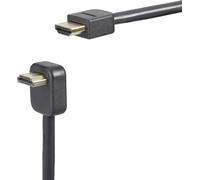 Câble de raccordement SpeaKa Professional HDMI Fiche mâle HDMI-A, Fiche mâle HDMI-A 1.80 m noir SP-9071828 4K UHD, canal de retour audio, contacts dorés Câble