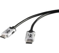 Câble de raccordement SpeaKa Professional HDMI Fiche mâle HDMI-A, Fiche mâle HDMI-A 3.00 m noir SP-6