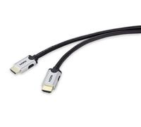Câble de raccordement SpeaKa Professional HDMI Fiche mâle HDMI-A, Fiche mâle HDMI-A 3.00 m noir SP-9063176 8K UHD Câble HDMI