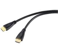 Câble de raccordement SpeaKa Professional HDMI Fiche mâle HDMI-A, Fiche mâle HDMI-A 5.00 m noir SP-10133292 4K UHD, canal de retour audio Câble HDMI