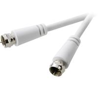 Câble de raccordement SpeaKa Professional SP-7870436 [1x F mâle - 1x F mâle] 1.50 m blanc