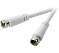 Câble de raccordement SpeaKa Professional SP-7870436 [1x F mâle - 1x F mâle] 1.50 m blanc