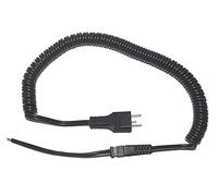 Câble de raccordement spiralé 28xxx-12 pour appareils portatifs Proxxon 12 V avec prise anti-inversion de polarité.