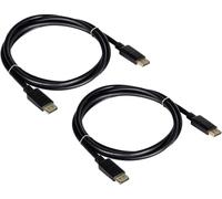 - Câble DisplayPort - DisplayPort (M) pour DisplayPort (M) - DisplayPort 1.2 - 1.8 m - support pour 4K60Hz (3840 x 2160) (pack de 2)