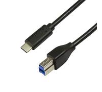 Câble de raccordement USB 3.2 (Gen1 x 1), USB (Type C) vers USB (Type B) Noir, 2 m