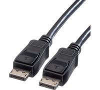 Câble de raccordement Value DisplayPort Fiche mâle DisplayPort, Fiche mâle DisplayPort 10.00 m noir 11.99.5609 blindé Câble