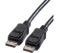 Câble de raccordement Value DisplayPort Fiche mâle DisplayPort, Fiche mâle DisplayPort 2.00 m noir 11.99.5602 blindé Câble