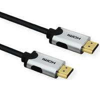 Câble de raccordement Value HDMI Fiche mâle HDMI-A 3.00 m noir 11.99.5943 10K UHD, 8K UHD, blindage double Câble HDMI