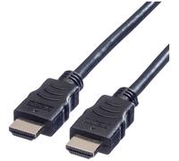 Câble de raccordement Value HDMI Fiche mâle HDMI-A 5.00 m noir 11.99.5545 4K UHD, blindé Câble HDMI