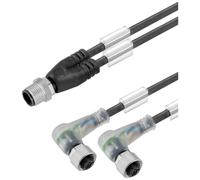 Câble de raccordement Weidmüller SAIL-ZW-M12BW-3L5.0V 1466210500 M12 5.00 m Nombre de pôles: 3 1 pc(s)