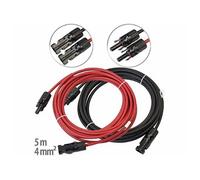 : Câble de rallonge 2 x 4 mm² avec connecteur compatible MC4 - 5 m