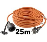 Câble de rallonge 25m, IP44 Orange