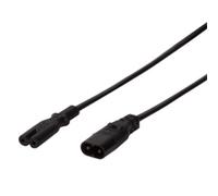 LogiLink Rallonge de câble d'alimentation 2 m - C8 mâle/C7 femelle - Blanc