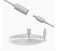 Câble de rallonge de 10 Pieds pour Echo Pop et Echo Dot (3rd Gen),Echo Dot (4rd Gen), Echo Dot (5rd Gen)，Echo Show 5(2nd Gen),Empêche Le desserrage，Prévient Les Chocs électriques，IP53 (Blanc)