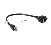Câble de rallonge LAN Ethernet RJ45 mâle vers femelle-Rallonge Cat6 avec prise encastrée,0,3 m noir
