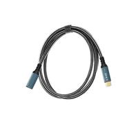 Câble de Rallonge USB-C Charge 100W Vidéo 8K Transfert 20 Gbps 1.2m Gris et Noir