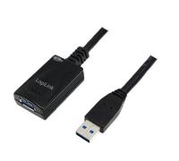 Câble de rallonge USB - LOGILINK - UA0127 - 5m - USB 3.0 - Noir