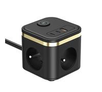Câble de rallonge VIKING YC33 avec 3 prises + 3x USB, 1,4 m et interrupteur