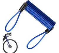 Câble de Rappel de Bloc | Câble en Acier revêtu | Cordon de sécurité Robuste | Disque de Protection Anti-vol | pour Les Accessoires de vélo et de Moto | 120 cm 3 Couleurs