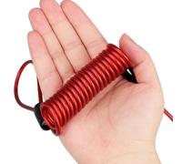 Câble de Rappel de Bloc | Câble en Acier revêtu | Cordon de sécurité Robuste | Disque de Protection Anti-vol | pour Les Accessoires de vélo et de Moto | 120 cm 3 Couleurs