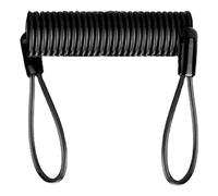 Câble De Rappel De | Corde De Rappel À Ressort en Fil d'acier De Sécurité Et,Câble De Sécurité Flexible À Double Anneau De 120 Cm pour Serrure - Accessoires pour Scooter, Moto, Véhicule,