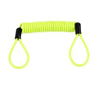 Câble de rappel de verrouillage de la moto, verrouillage du verrouillage du disque Câble alarme du verrouillage de serrure Sécurité Câble rappel pour le scooter Motorcycle Brake Brake Lock Green fluo