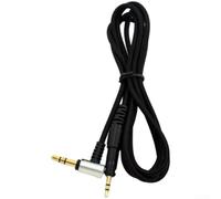 Câble de rechange 3,5 mm pour Audio-Technica pour casque ATH-M40X M50X M60X M70X avec connecteurs plaqués or 5N LC OFC Core et télécommande en ligne (édition standard)