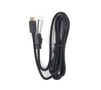 Câble de rechange à extrémité ouverte pour casque audio stéréo compatible avec ASUS ROG Delta USB-C - Câble de casque de jeu tressé - Fil nu TRS à 4 pôles - 2 m